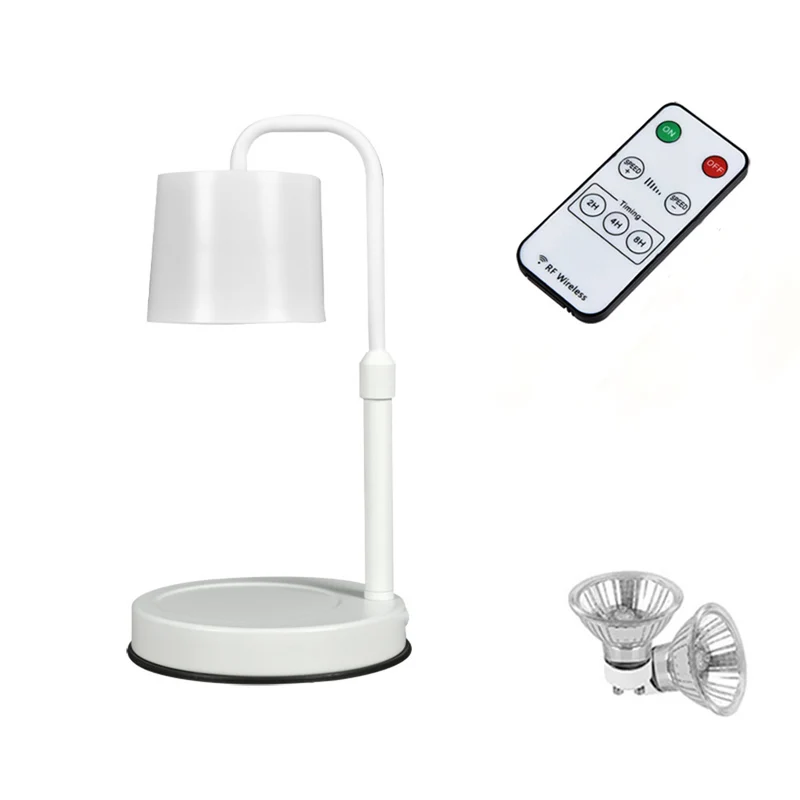 Contemporary Scandinavian Iron Liftable Dimmable Cylinder 1-Light Melting Wax Table Lamp For Bedroom