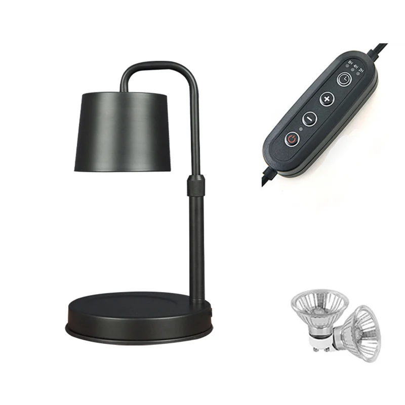 Contemporary Scandinavian Iron Liftable Dimmable Cylinder 1-Light Melting Wax Table Lamp For Bedroom