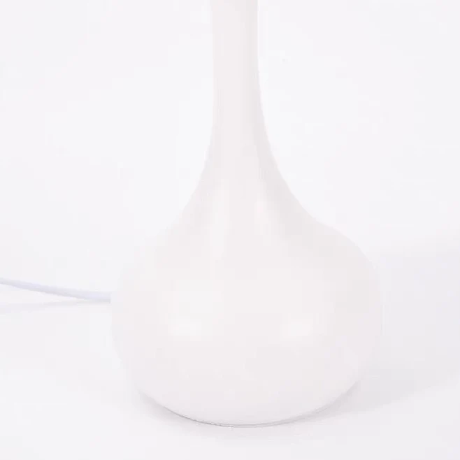 Contemporary Nordic Dome Petal Iron Frosted Glass 1-Light Table Lamp For Bedroom