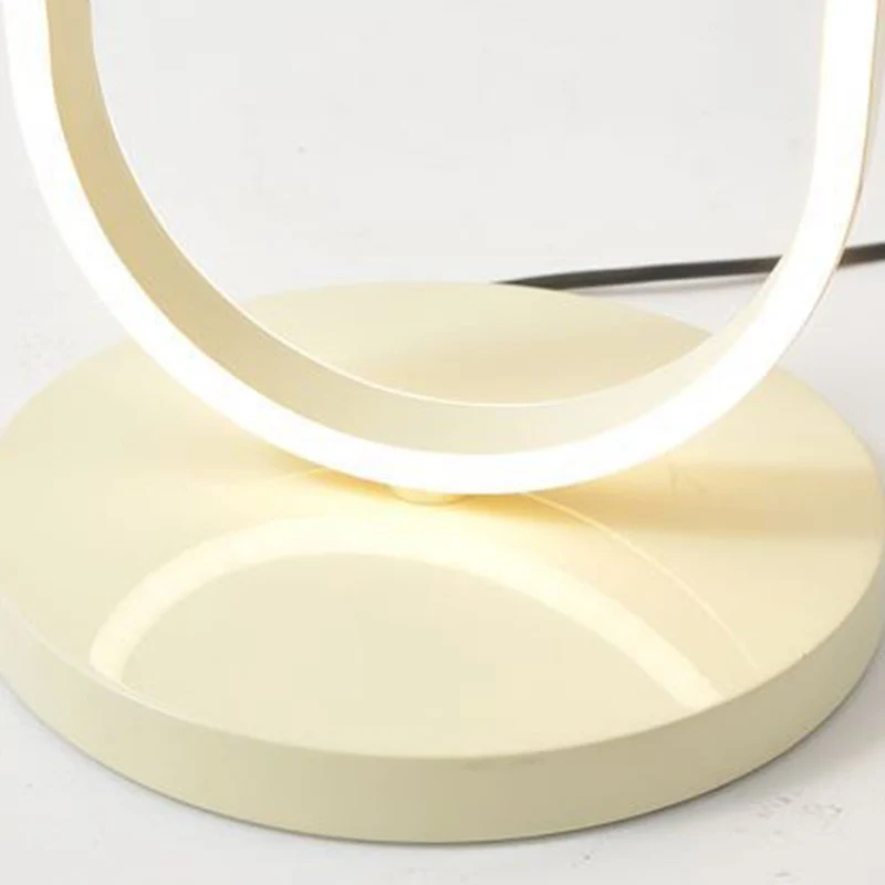 Contemporary Creative Decorative Curved Line Iron Acrylic Aluminum Silicone LED Table Lamp For Bedroom