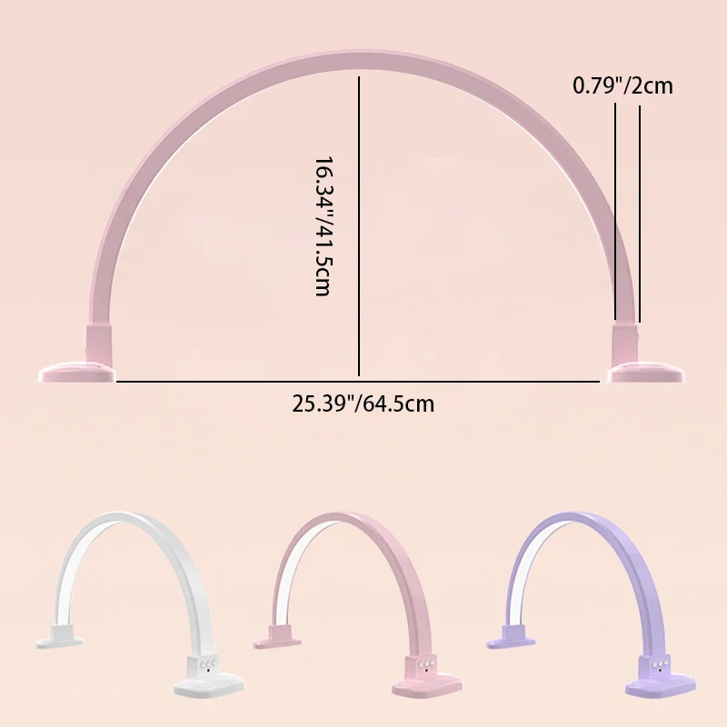 Modern Minimalist Curved Crushed Diamonds Aluminum PVC LED Table Lamp Nail Lamp For Living Room