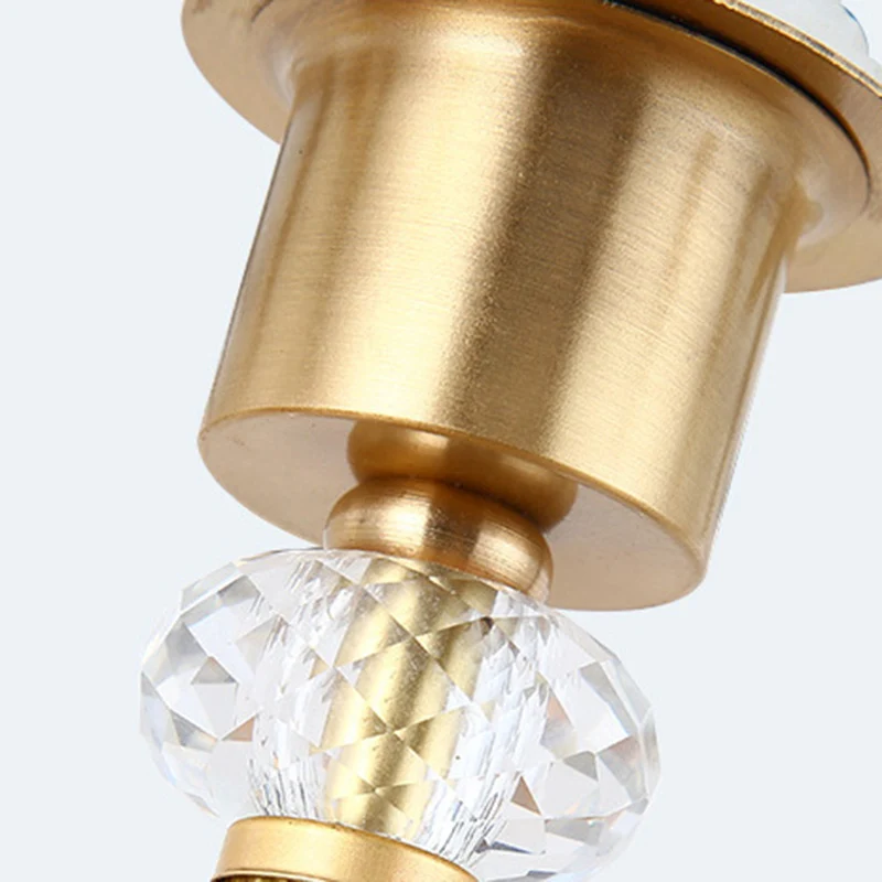 Traditional Vintage Round Cone Copper Glass 1-Light Standing Floor Lamp For Bedroom