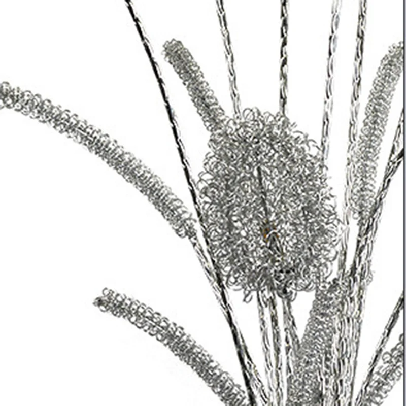 Modern Art Deco Aluminum Wire Weaving Vase LED Standing Floor Lamp For Living Room
