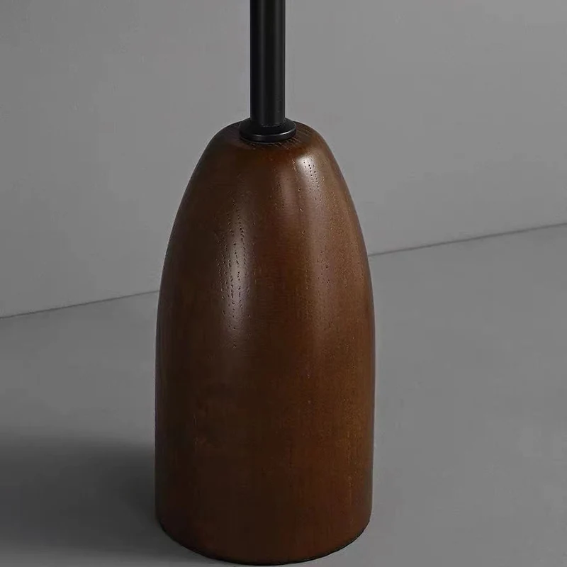 Traditional Vintage Umbrella Cylinder Iron Straw 2-Light Standing Floor Lamp For Living Room