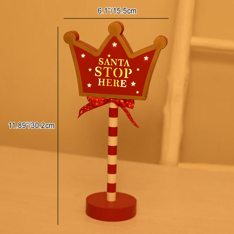 Modern Art Deco Round Octagon Rectangle Crown Christmas Hat House Metal Wood LED Table Lamp For Bedroom