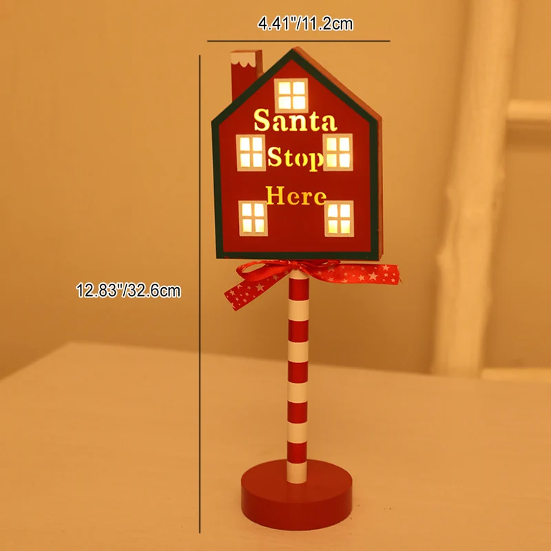 Modern Art Deco Round Octagon Rectangle Crown Christmas Hat House Metal Wood LED Table Lamp For Bedroom
