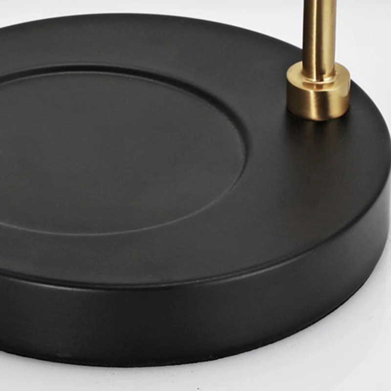 Modern Luxury Liftable Round Glass Stone Brass 1-Light Melting Wax Table Lamp For Living Room