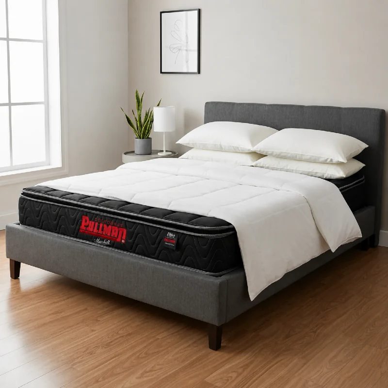 Colchón Pullman Orthopack BTU Mohnblatt Negro Queen 160 x 190