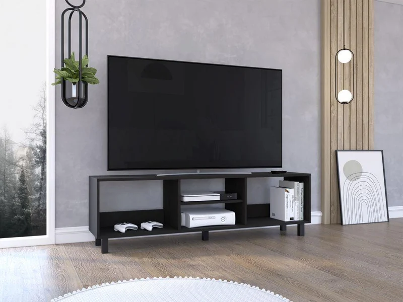 Mesa para TV Túnez, Wengue, para Televisor hasta 70 Pulgadas