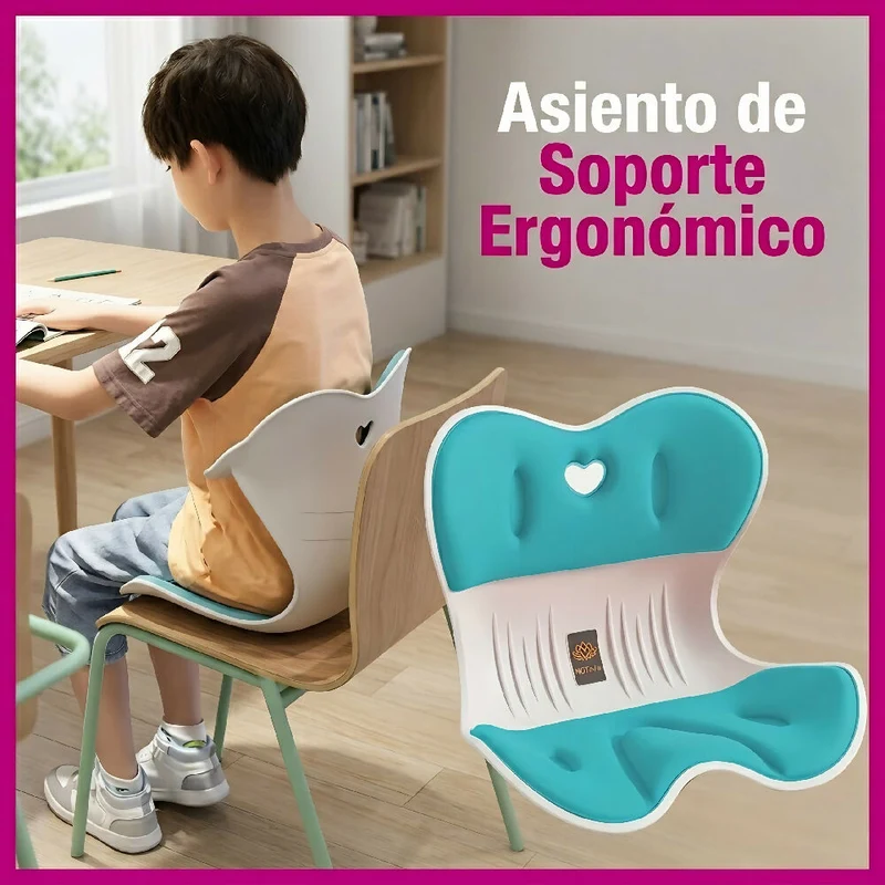 Cojín Espaldar Ortopédico para Alivio de Dolor de Espalda y Soporte Lumbar