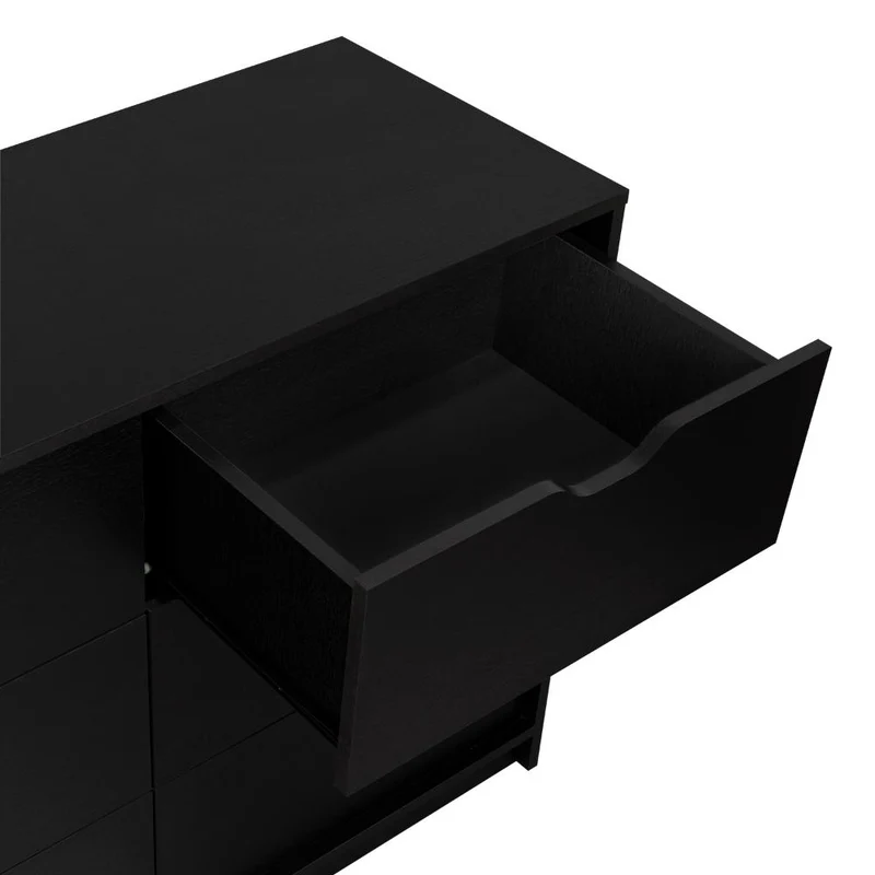 Organizador Brasilia, Wengue, con Cuatro Cajones Multiusos Deslizables