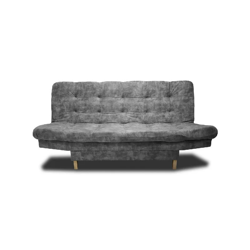 Sofá Cama Kuster Clic Clac 3 Posiciones Tela Amigable con Mascotas 185X90X80 Gris