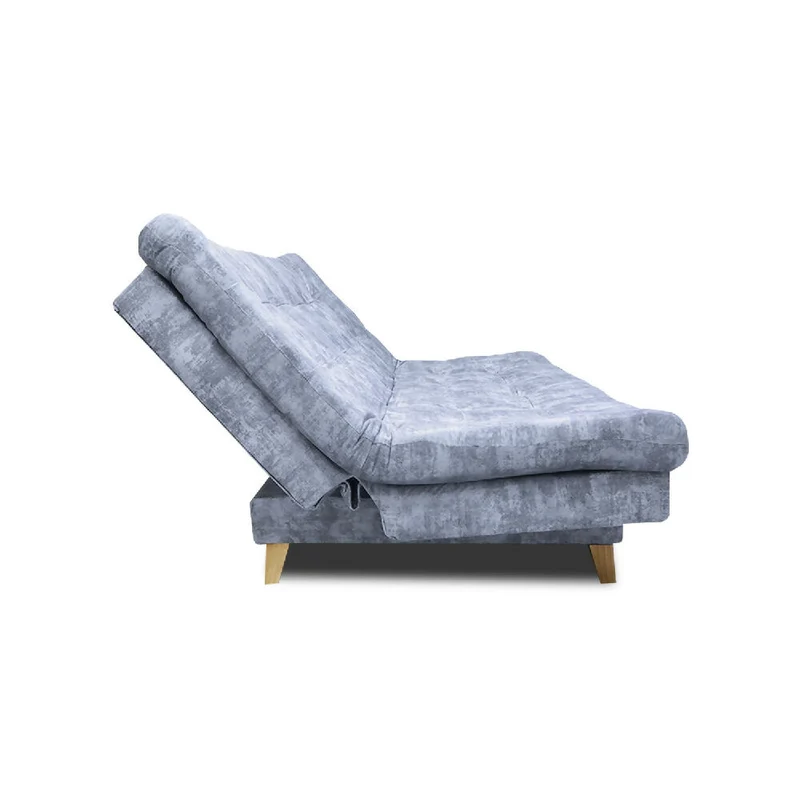 Sofá Cama Kuster Clic Clac 3 Posiciones Tela Amigable con Mascotas 185X90X80 Hielo