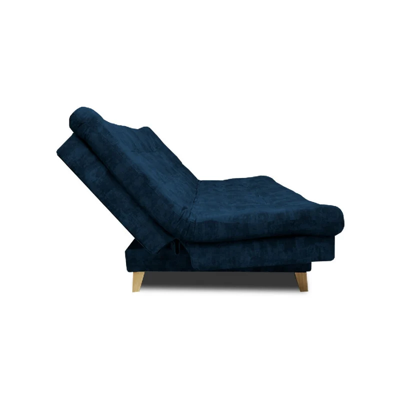 Sofá Cama Kuster Clic Clac 3 Posiciones Tela Amigable con Mascotas 185X90X80 Azul Petróleo