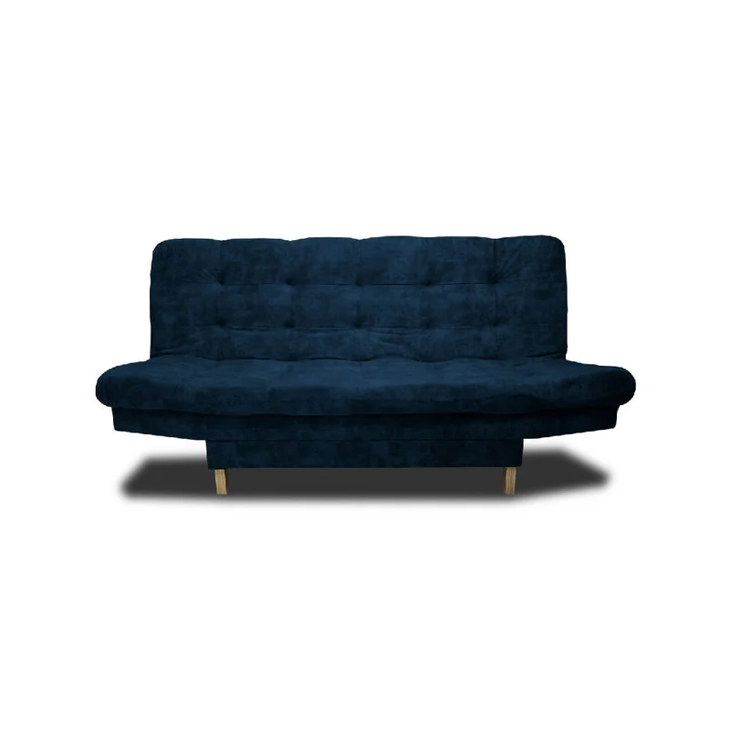 Sofá Cama Kuster Clic Clac 3 Posiciones Tela Amigable con Mascotas 185X90X80 Azul Petróleo