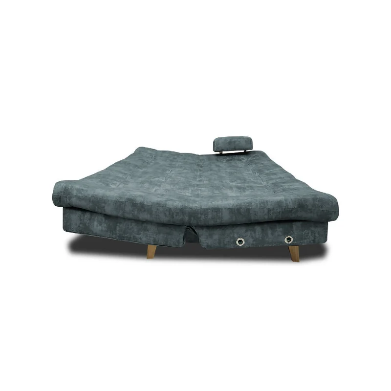 Sofá Cama Blum Clic Clac 3 Posiciones Tela Amigable con Mascotas 185X90X80 Acero