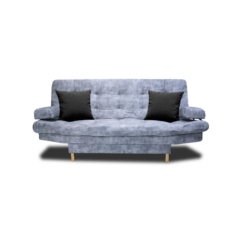Sofá Cama Blum Clic Clac 3 Posiciones Tela Amigable con las Mascotas 185X90X80 Hielo