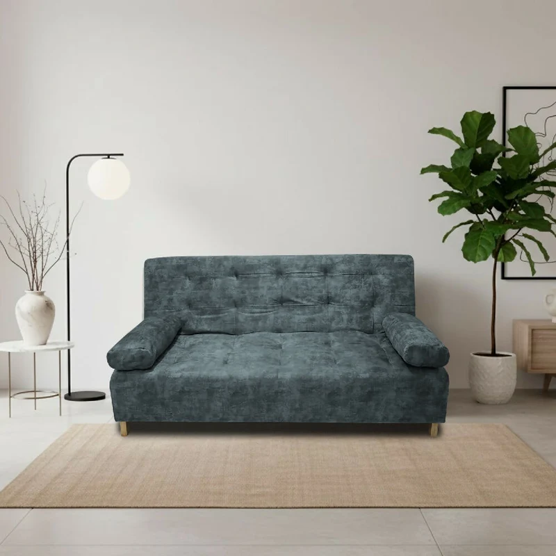 Sofá Cama Seiler Tela Amigable con Mascotas 180X94X80 cm Acero