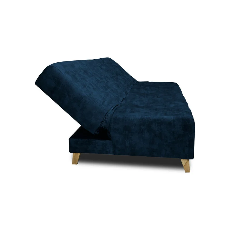 Sofá Cama Seiler en Tela Amigable con Mascotas 180X94X80 cm Azul Petróleo