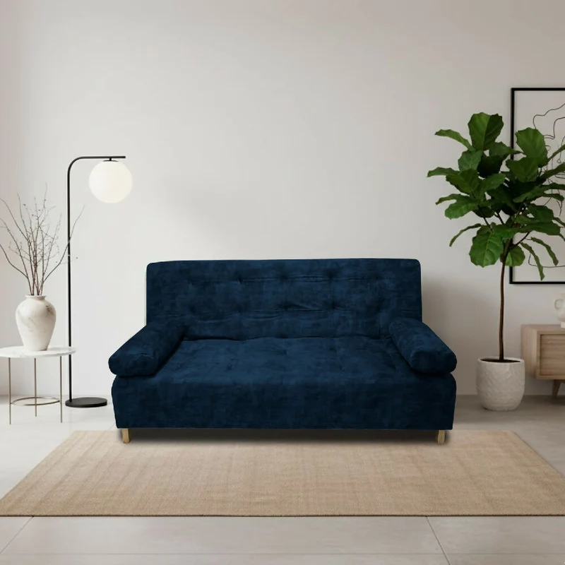 Sofá Cama Seiler en Tela Amigable con Mascotas 180X94X80 cm Azul Petróleo