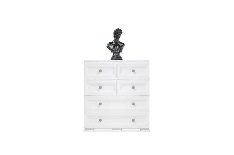 Mueble Organizador Elegance Dalí, Blanco Perla, con Gran Capacidad de Almacenamiento