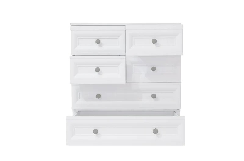 Mueble Organizador Elegance Dalí, Blanco Perla, con Gran Capacidad de Almacenamiento