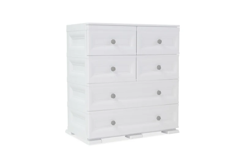 Mueble Organizador Elegance Dalí, Blanco Perla, con Gran Capacidad de Almacenamiento
