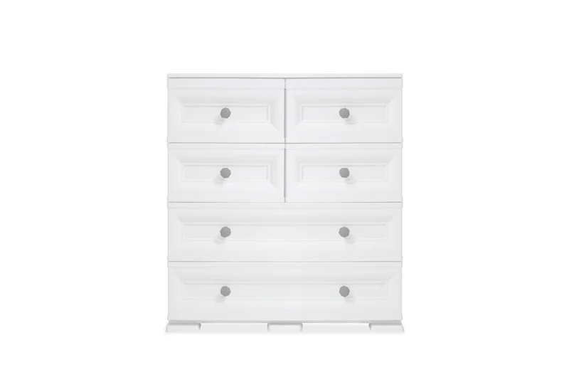 Mueble Organizador Elegance Dalí, Blanco Perla, con Gran Capacidad de Almacenamiento