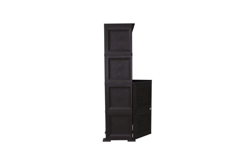 Mueble Organizador Elegance Rattan Monet, Wengue, con Dos Puertas Batientes