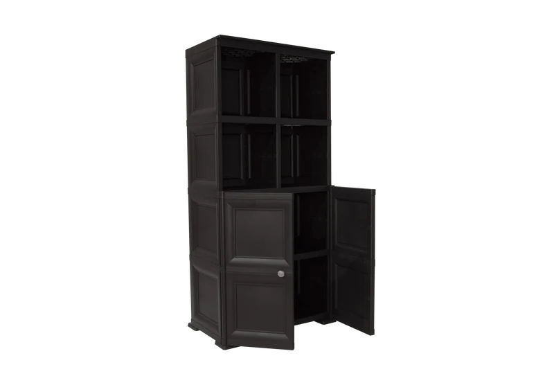 Mueble Organizador Elegance Liso Monet, Wengue, con Dos Puertas Batientes