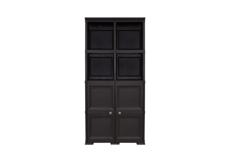 Mueble Organizador Elegance Liso Monet, Wengue, con Dos Puertas Batientes