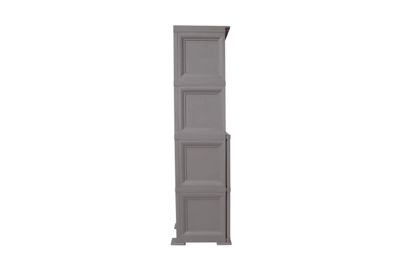 Mueble Organizador Elegance Rattan Monet, Cocoa, con Dos Puertas Batientes