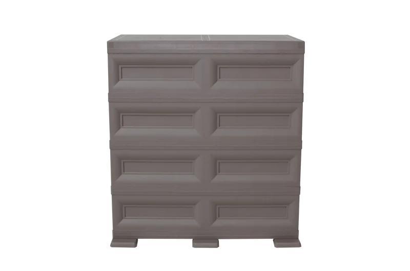 Mueble Organizador Elegance Van Gogh, Cocoa, con Ocho Cajones Deslizables