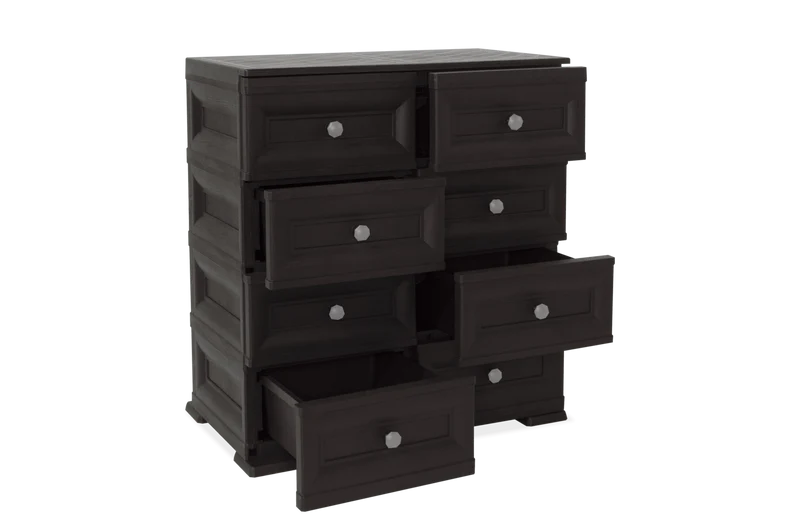 Mueble Organizador Elegance Van Gogh, Wengue, con Ocho Cajones Deslizables