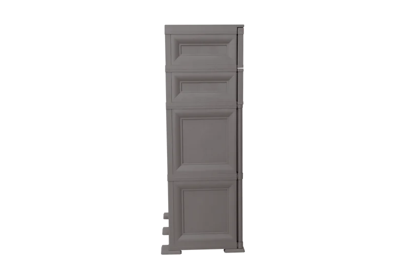Mueble Organizador Elegance Picasso, Cocoa, con Tres Cajones Deslizables