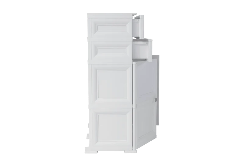 Mueble Organizador Elegance Picasso, Blanco Perla, con Tres Cajones Deslizables