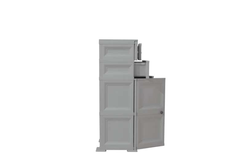 Mueble Organizador Elegance Picasso, Gris, con Tres Cajones Deslizables