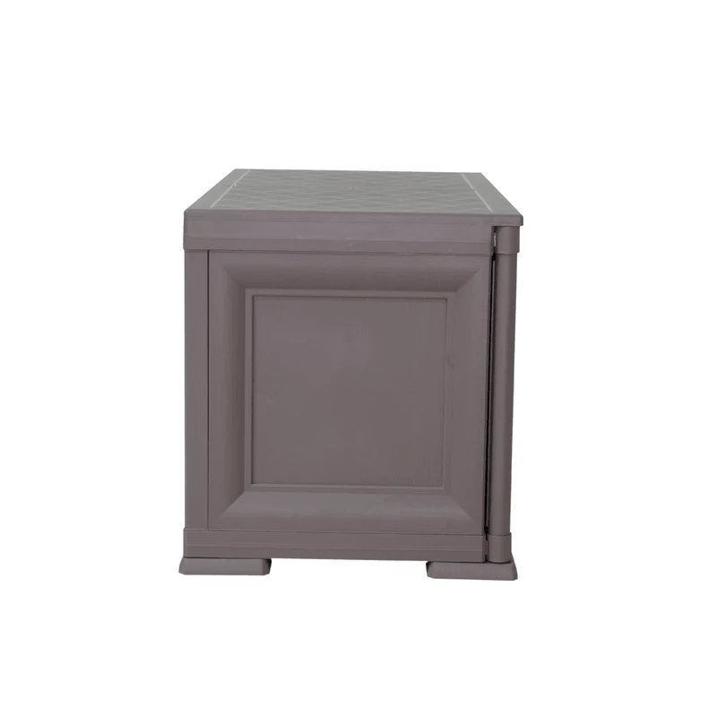 Mueble Organizador Elegance Liso Goya, Cocoa, con Dos Puertas Batientes