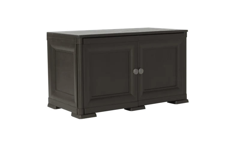 Mueble Organizador Elegance Liso Goya, Wengue, con Dos Puertas Batientes