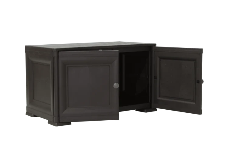 Mueble Organizador Elegance Liso Goya, Wengue, con Dos Puertas Batientes