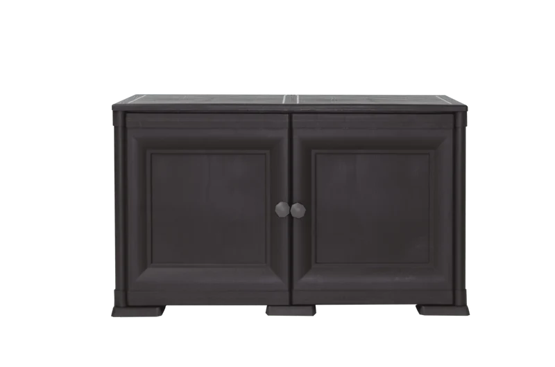 Mueble Organizador Elegance Liso Goya, Wengue, con Dos Puertas Batientes