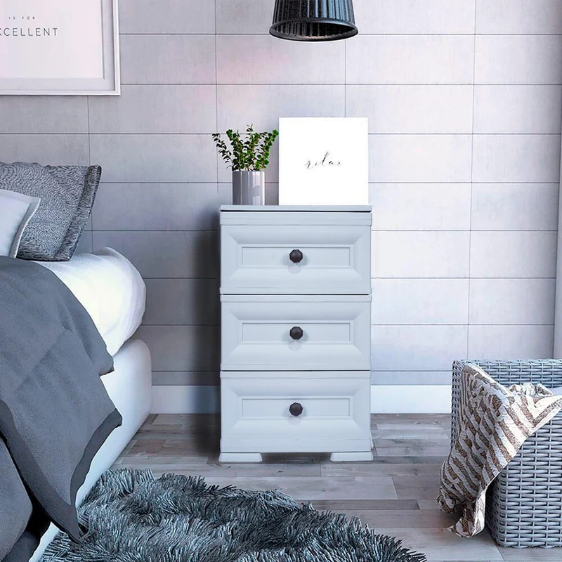Mueble Organizador Elegance Matisse, Blanco Duqueza, con Tres Cajones Deslizables