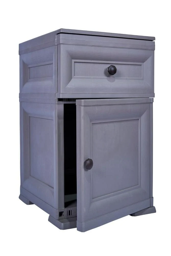 Mueble Organizador Elegance Tiziano, Avellana, con Dos Cajones Deslizables