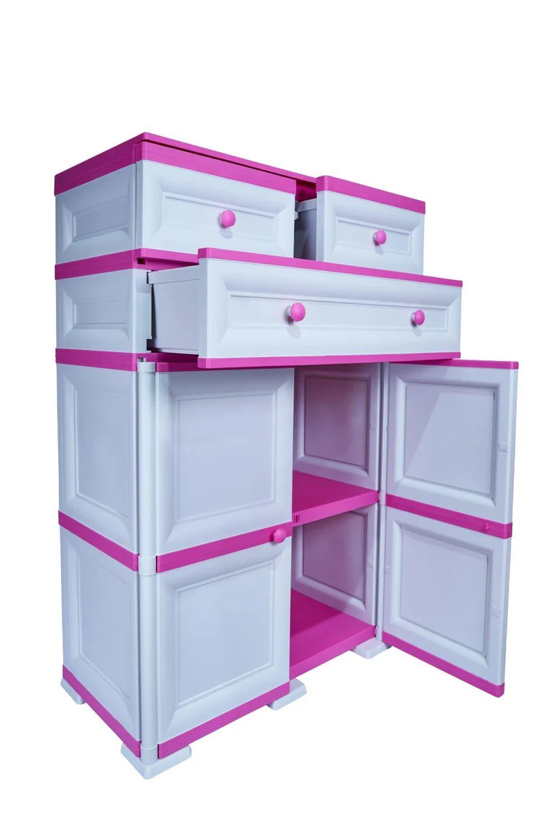 Mueble Organizador Elegance Picasso, Infantil Fucsia, con Tres Cajones Deslizable