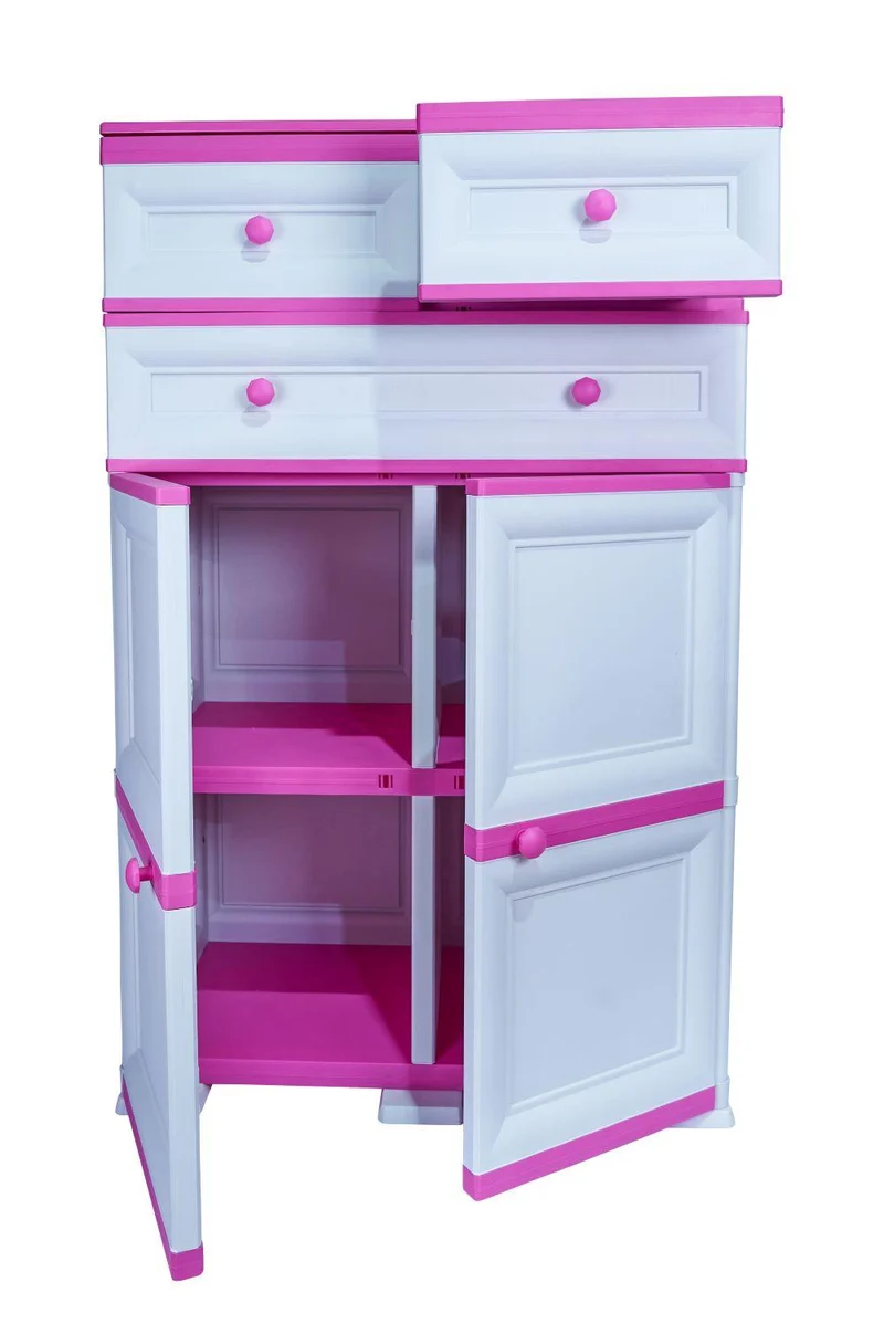Mueble Organizador Elegance Picasso, Infantil Fucsia, con Tres Cajones Deslizable