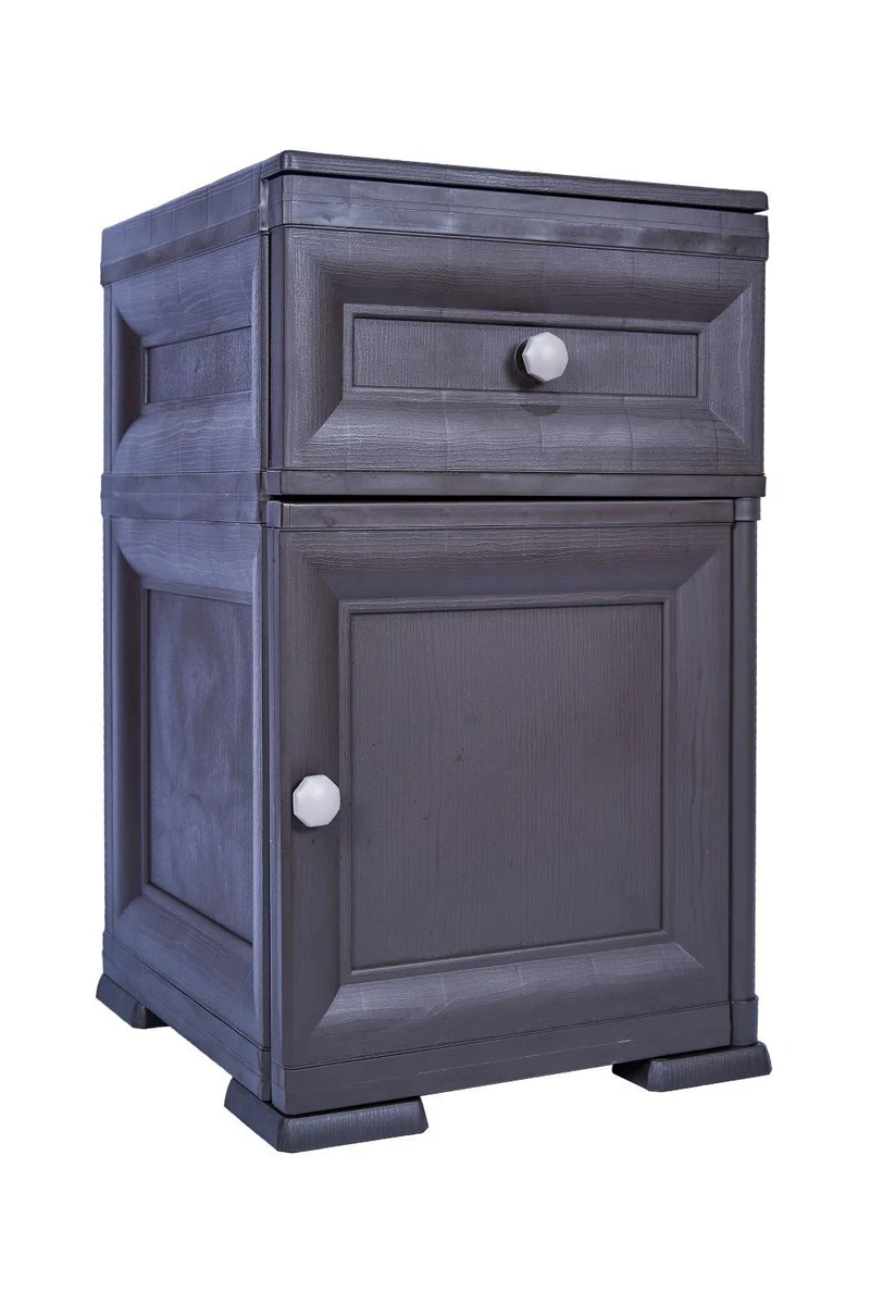 Mueble Organizador Elegance Tiziano, Wengue, con Dos Cajones Deslizables