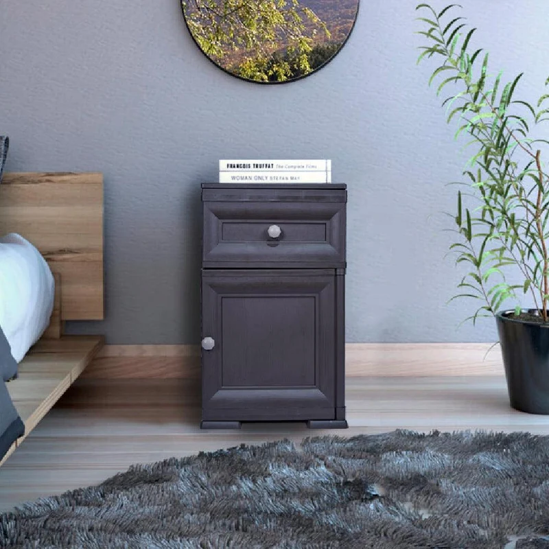 Mueble Organizador Elegance Tiziano, Wengue, con Dos Cajones Deslizables