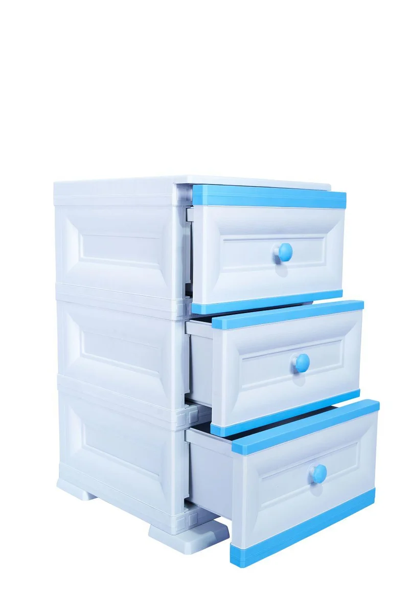 Mueble Organizador Elegance Matisse, Infantil Azul, con Tres Cajones Deslizables