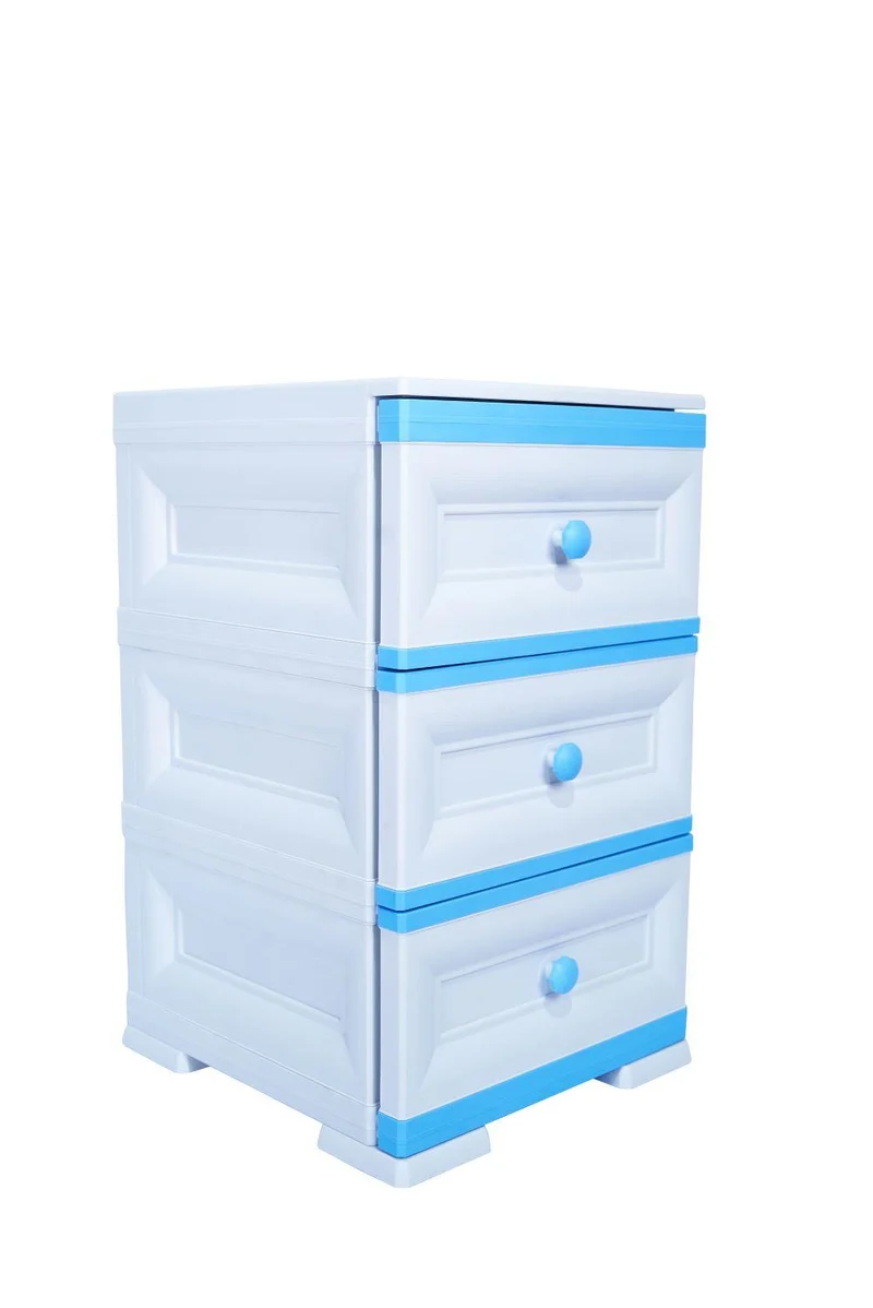 Mueble Organizador Elegance Matisse, Infantil Azul, con Tres Cajones Deslizables