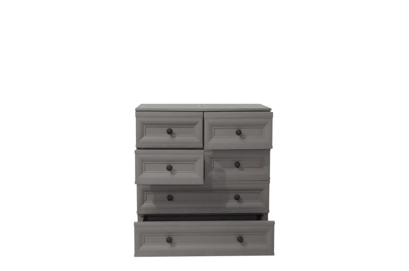 Mueble Organizador Elegance Dalí, Cocoa, con Seis Cajones Deslizables